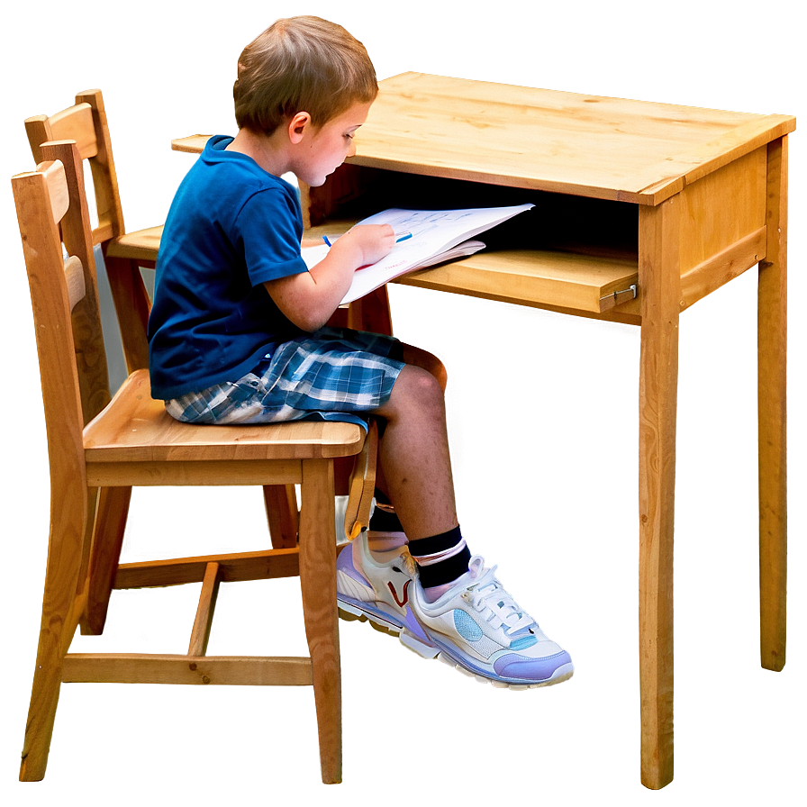 Kids Homework Desk Png 05042024 PNG image