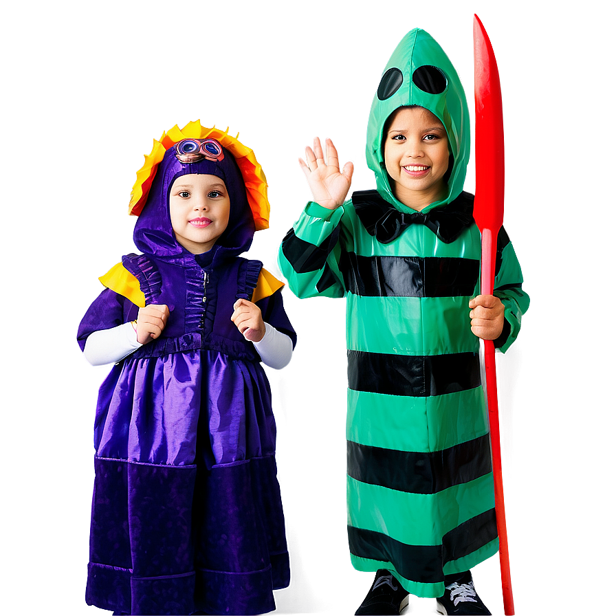 Kids In Costumes Png 05242024 PNG image