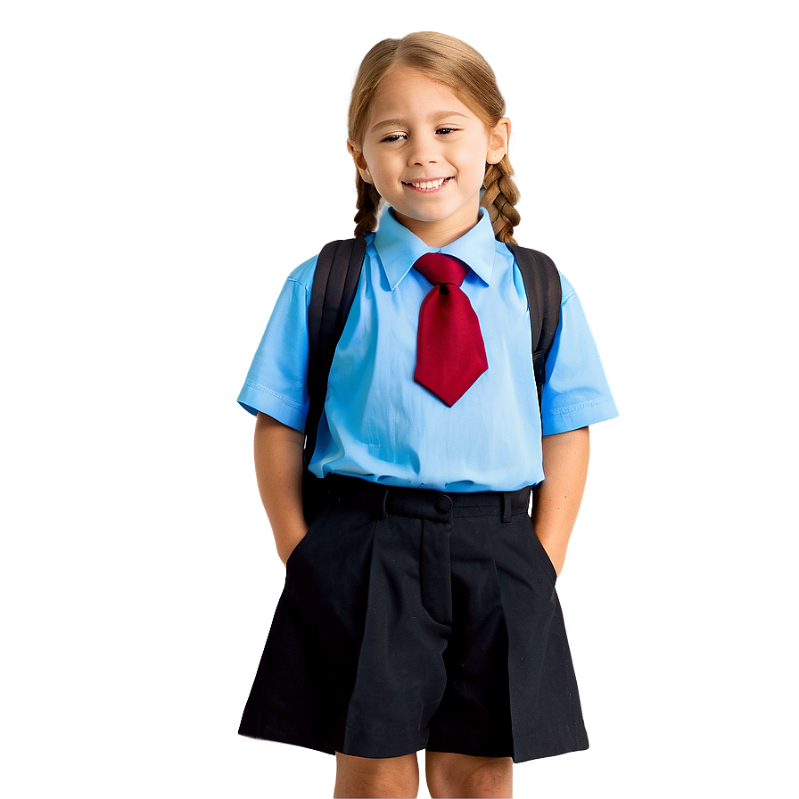 Kids In School Uniform Png 05212024 PNG image