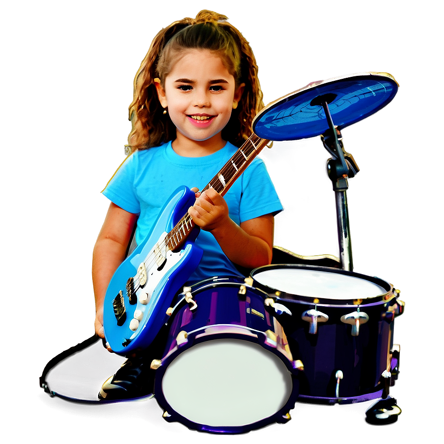 Kids Music Band Playing Png Rwr77 PNG image