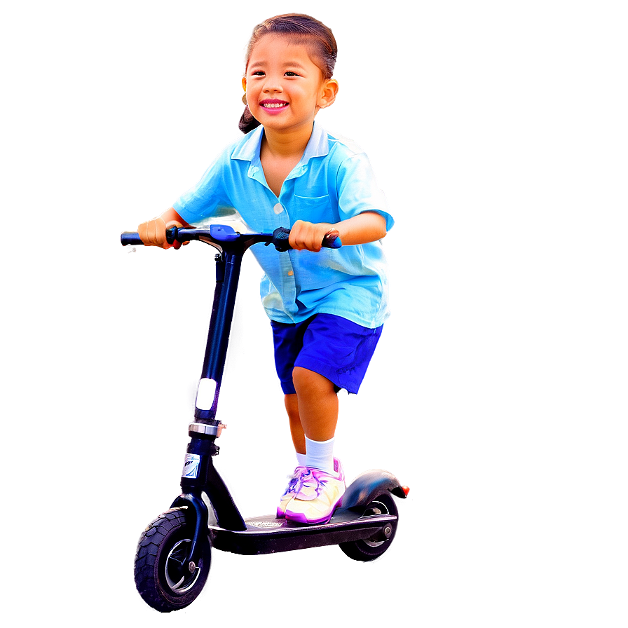 Kids On Scooters Png Fqg PNG image