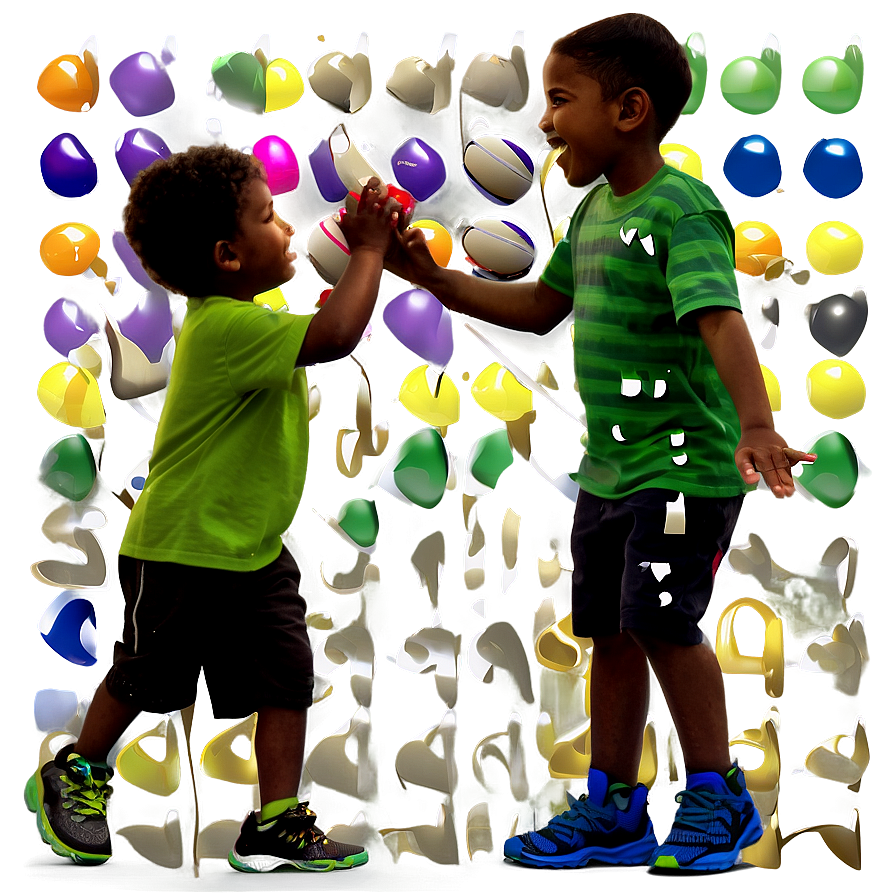 Kids Playing With Ball Png Mnf PNG image