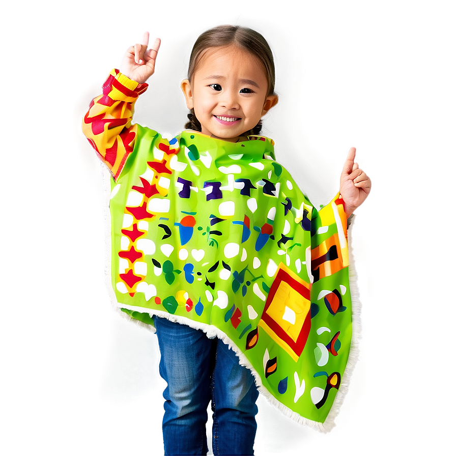 Kids Poncho Variety Png 20 PNG image