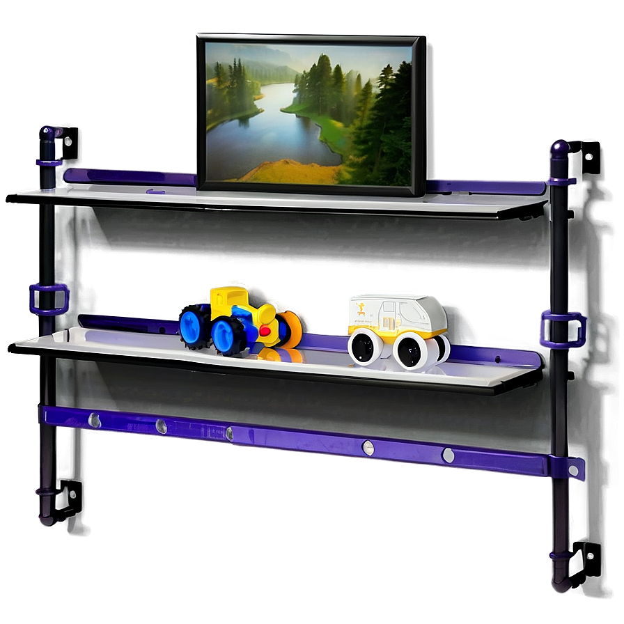 Kids Room Wall Shelf Png Vfa36 PNG image