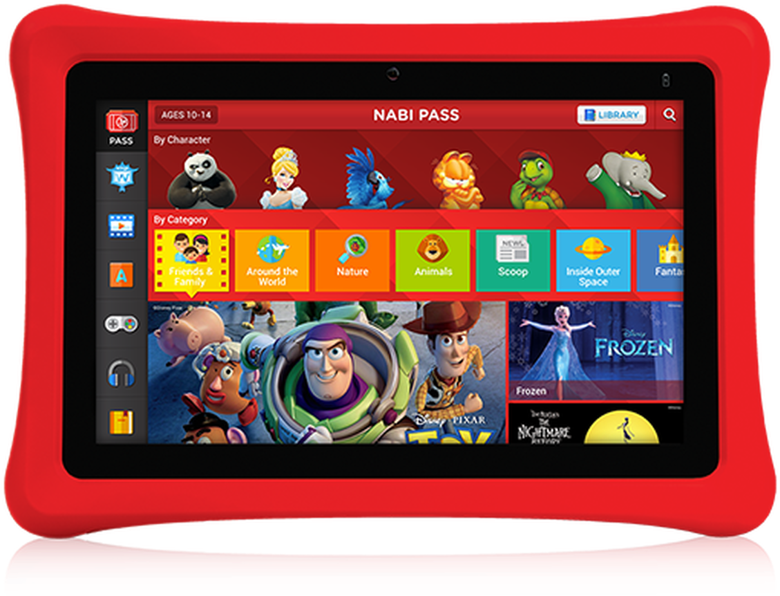 Kids Tablet Red Frame PNG image
