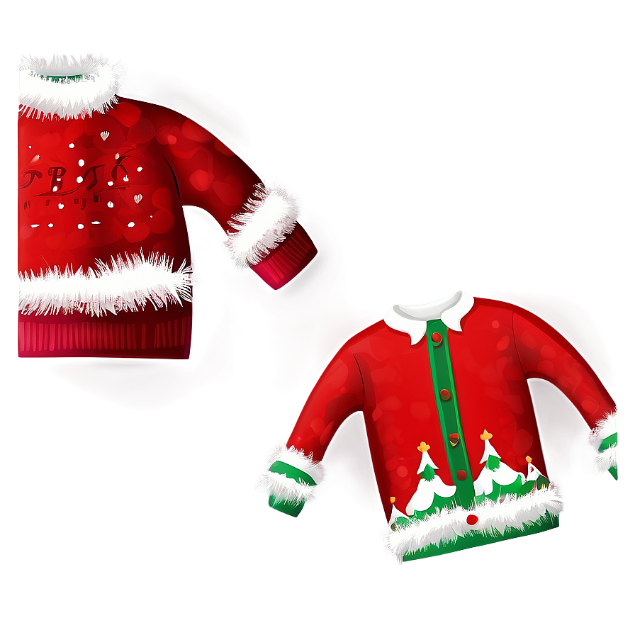 Kids Ugly Christmas Sweater Png 06122024 PNG image