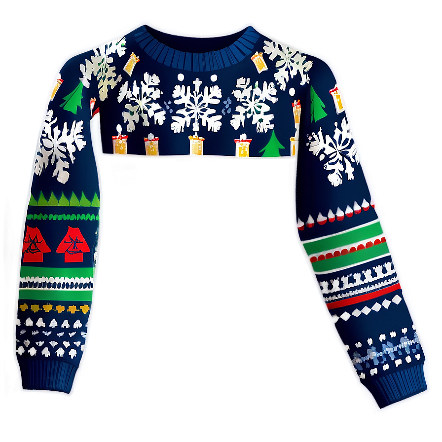 Kids Ugly Christmas Sweater Png Qjs PNG image