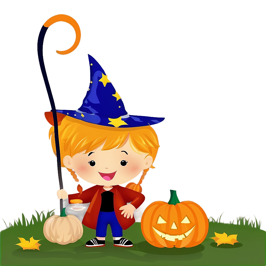 Kids With Halloween Pumpkins Png 05212024 PNG image