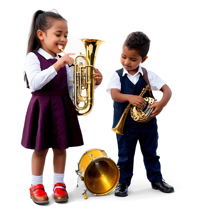 Kids With Musical Instruments Png 68 PNG image