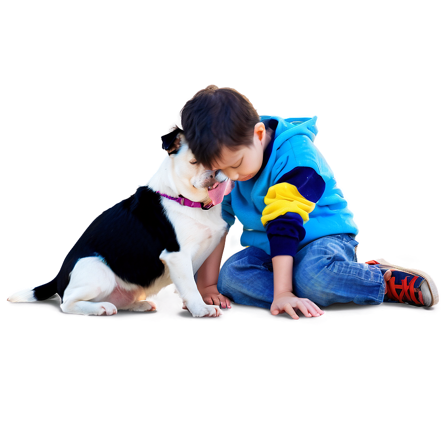 Kids With Pets Png 40 PNG image