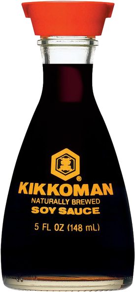 Kikkoman Soy Sauce Bottle PNG image