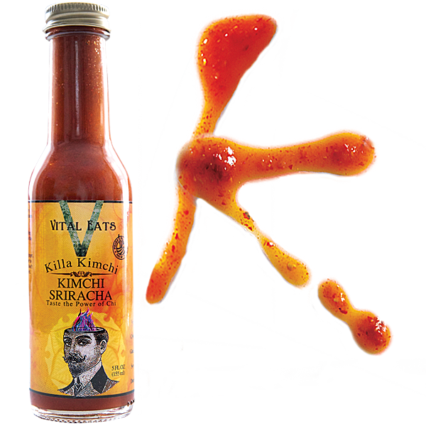 Killa Kimchi Sriracha Sauce Bottle PNG image