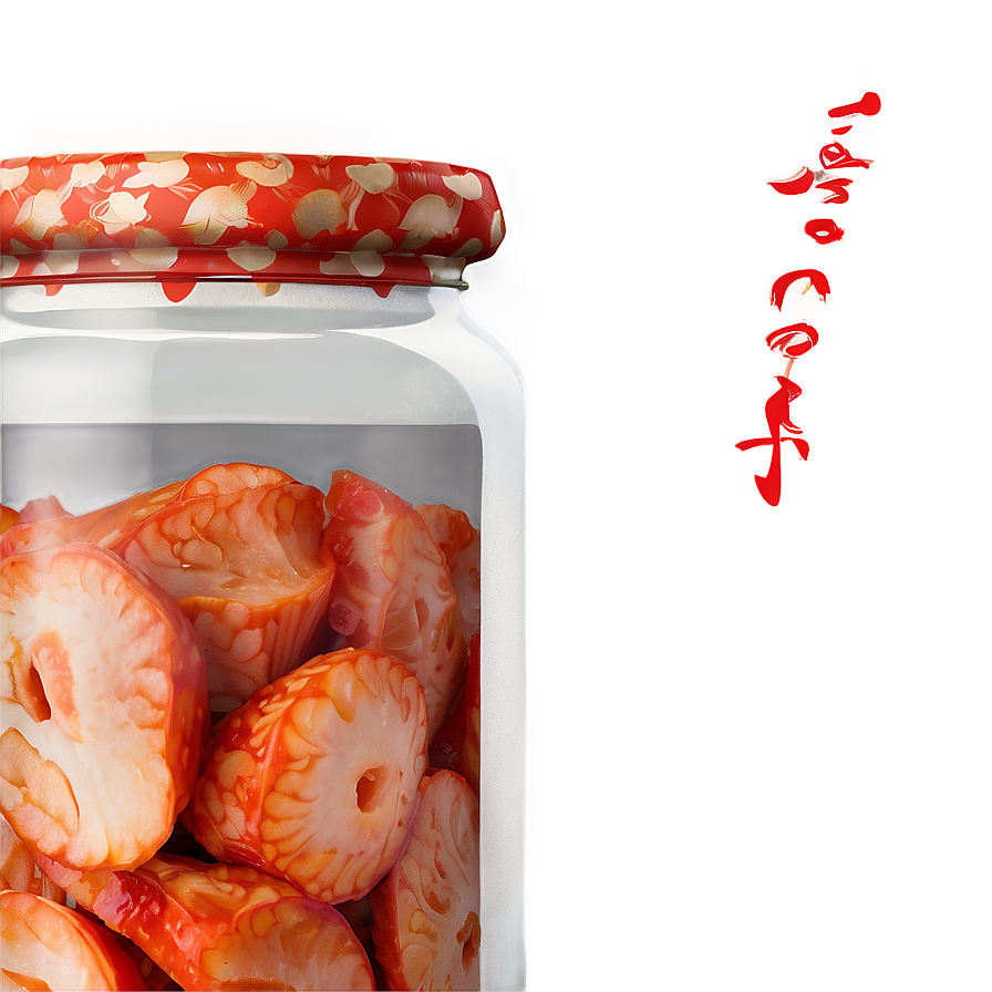 Kimchi In Glass Jar Png Gfv41 PNG image