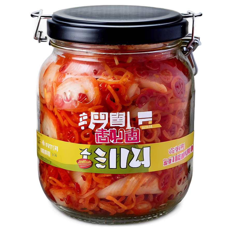 Kimchi In Glass Jar Png Pbs PNG image