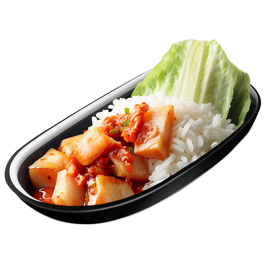 Kimchi With Rice Meal Png Wxu PNG image