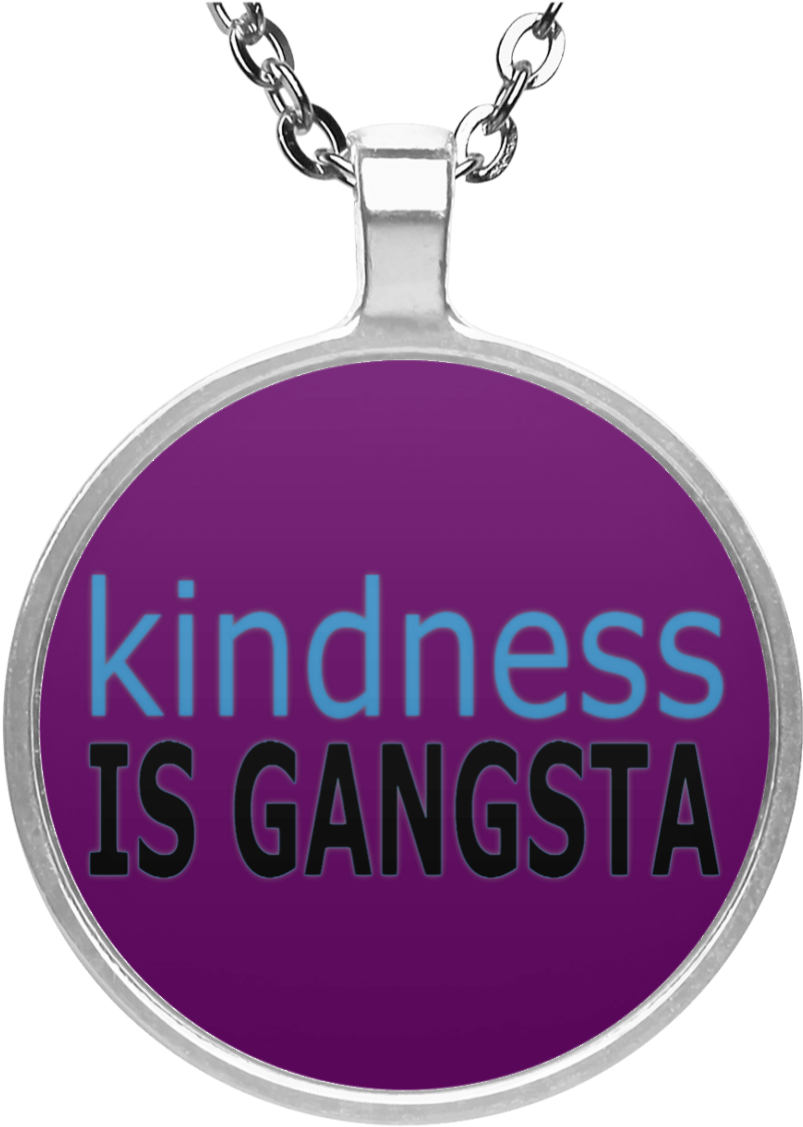 Kindness Is Gangsta Pendant PNG image