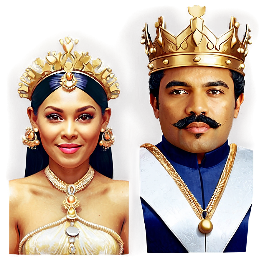 King And Queen Face Png 06252024 PNG image