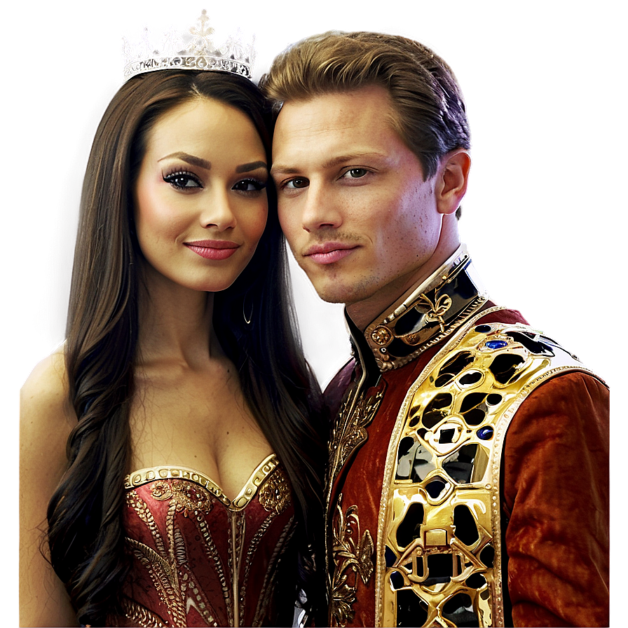 King And Queen Portrait Png Wjq62 PNG image