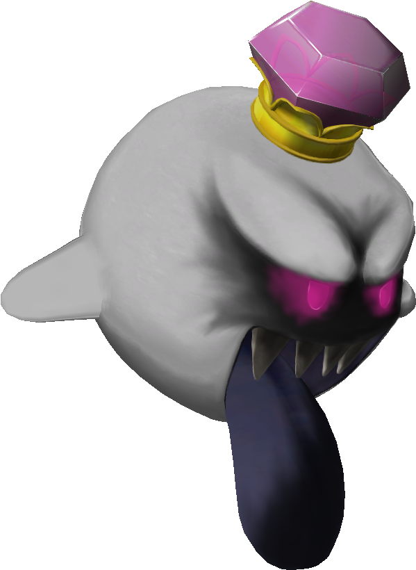 King Boo Angry Expression PNG image