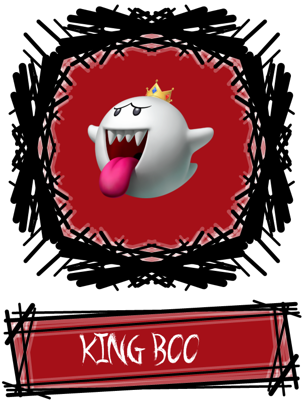 King Boo Cartoon Artwork PNG image