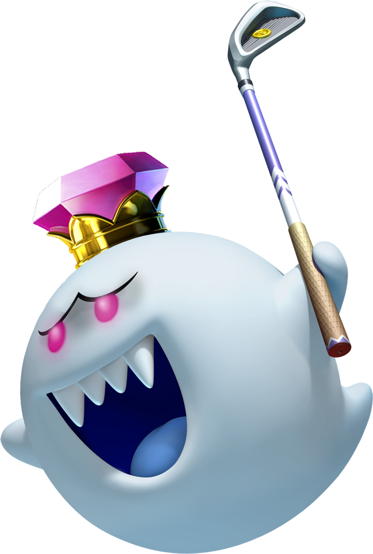 King Boo With Golf Club PNG image