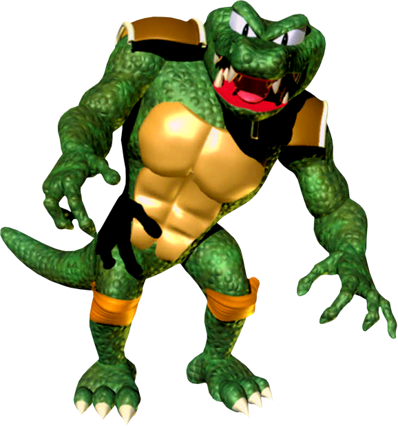 King_ K_ Rool_ Donkey_ Kong_ Character_ Render PNG image