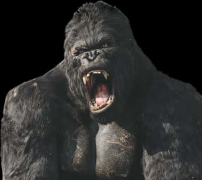 King Kong Roaring Portrait PNG image