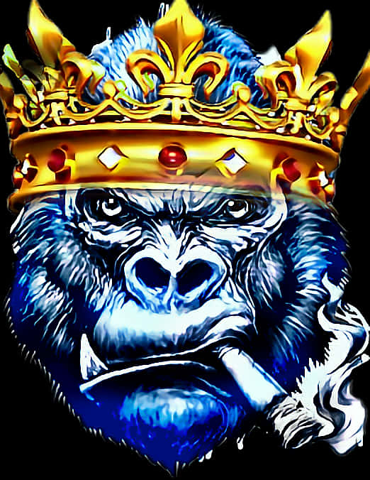 King Kong Royal Portrait PNG image