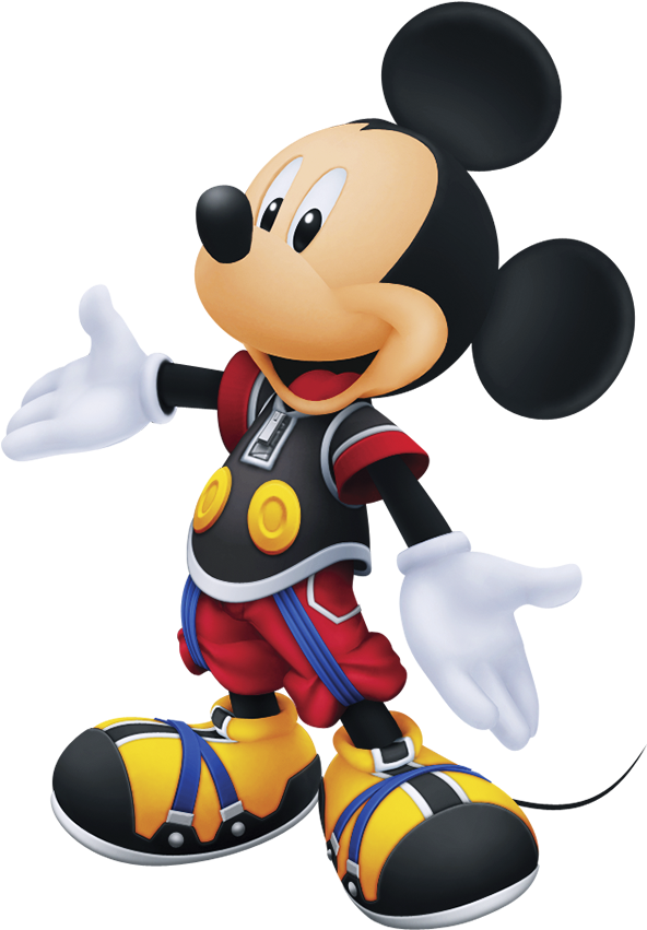 King Mickey In Kingdom Hearts Outfit PNG image