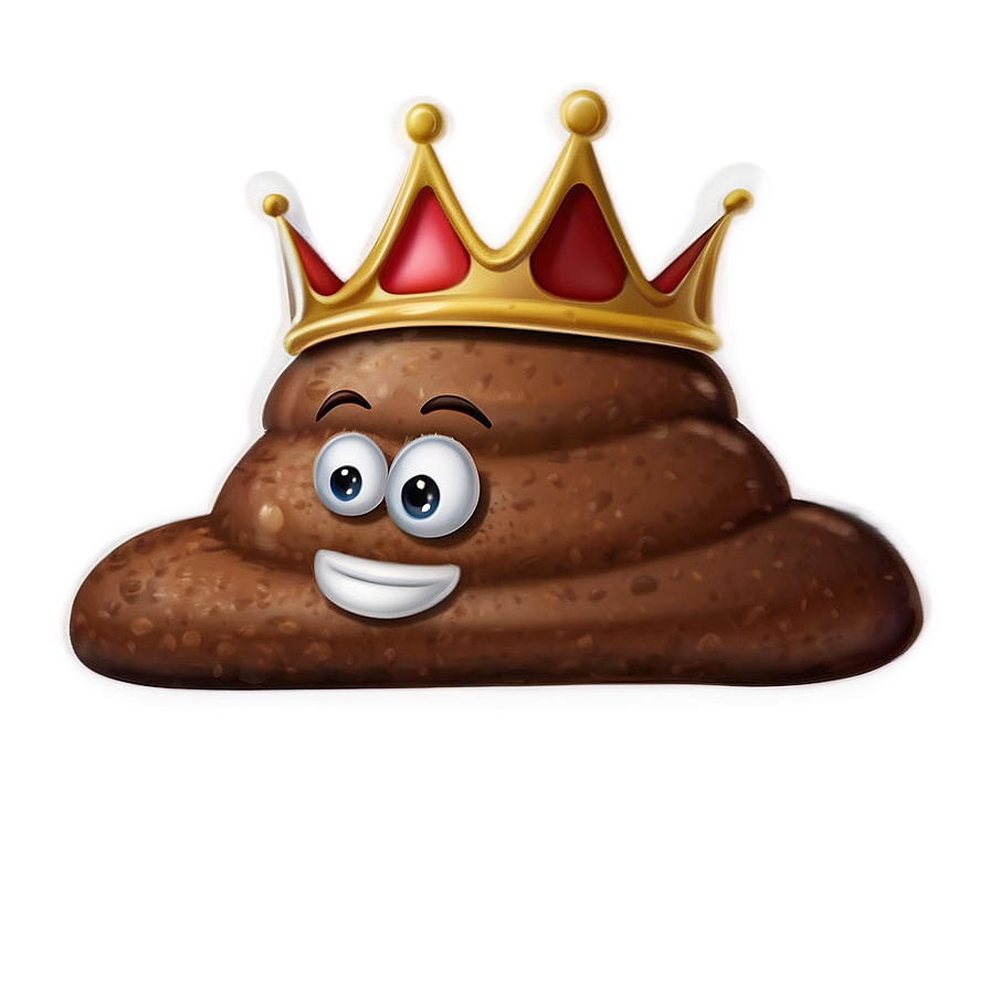 King Poop Emoji Png Lwi PNG image