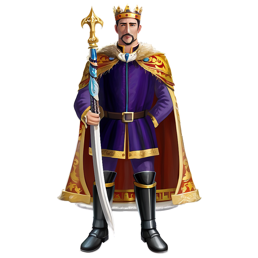 King's Regal Portrait Png Pxv PNG image