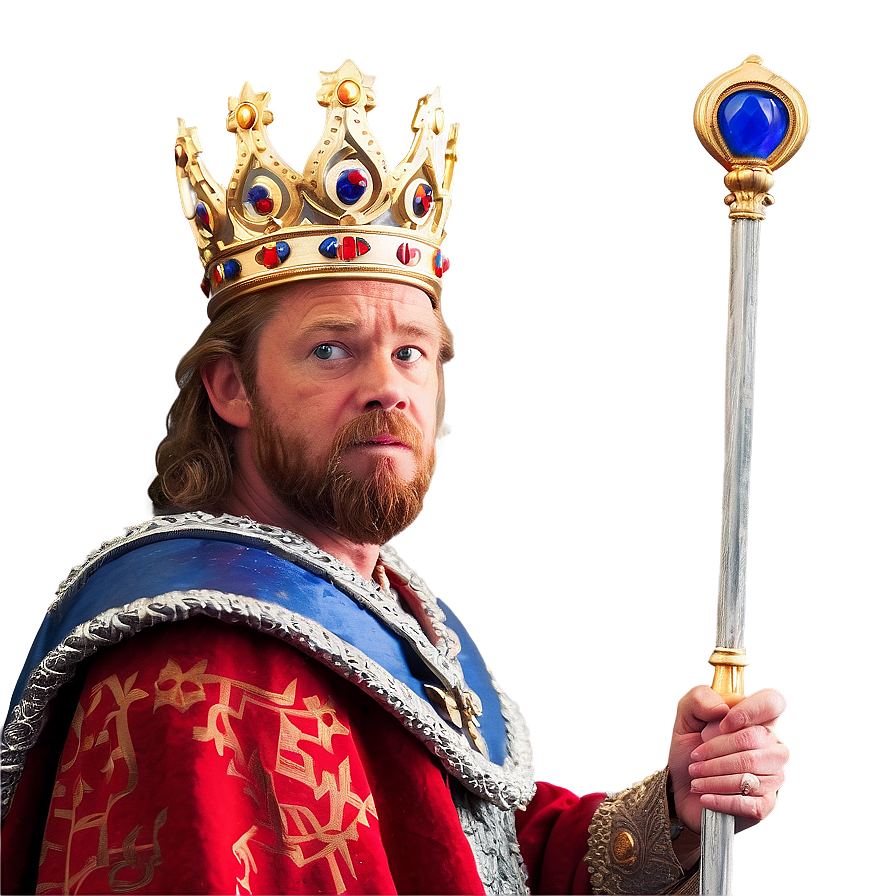 King With Orb And Scepter Png 5 PNG image