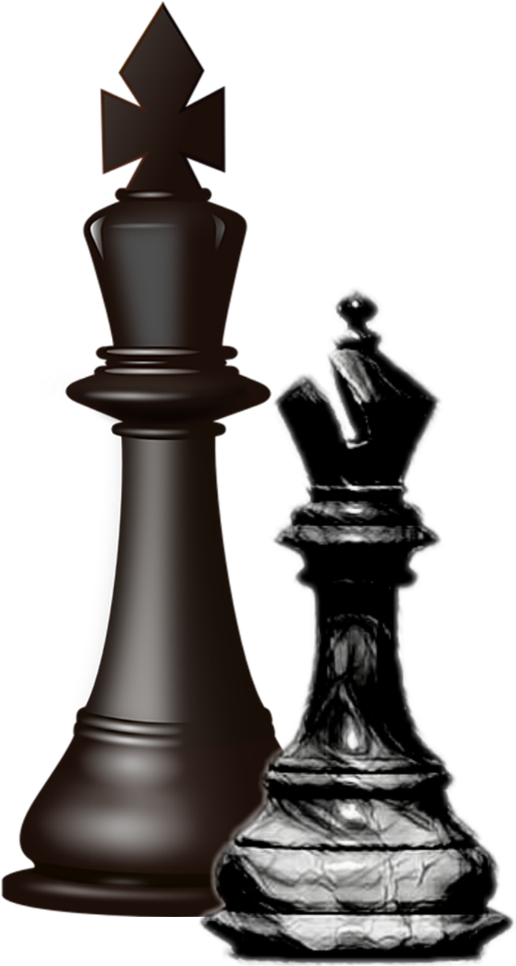 Kingand Queen Chess Pieces PNG image