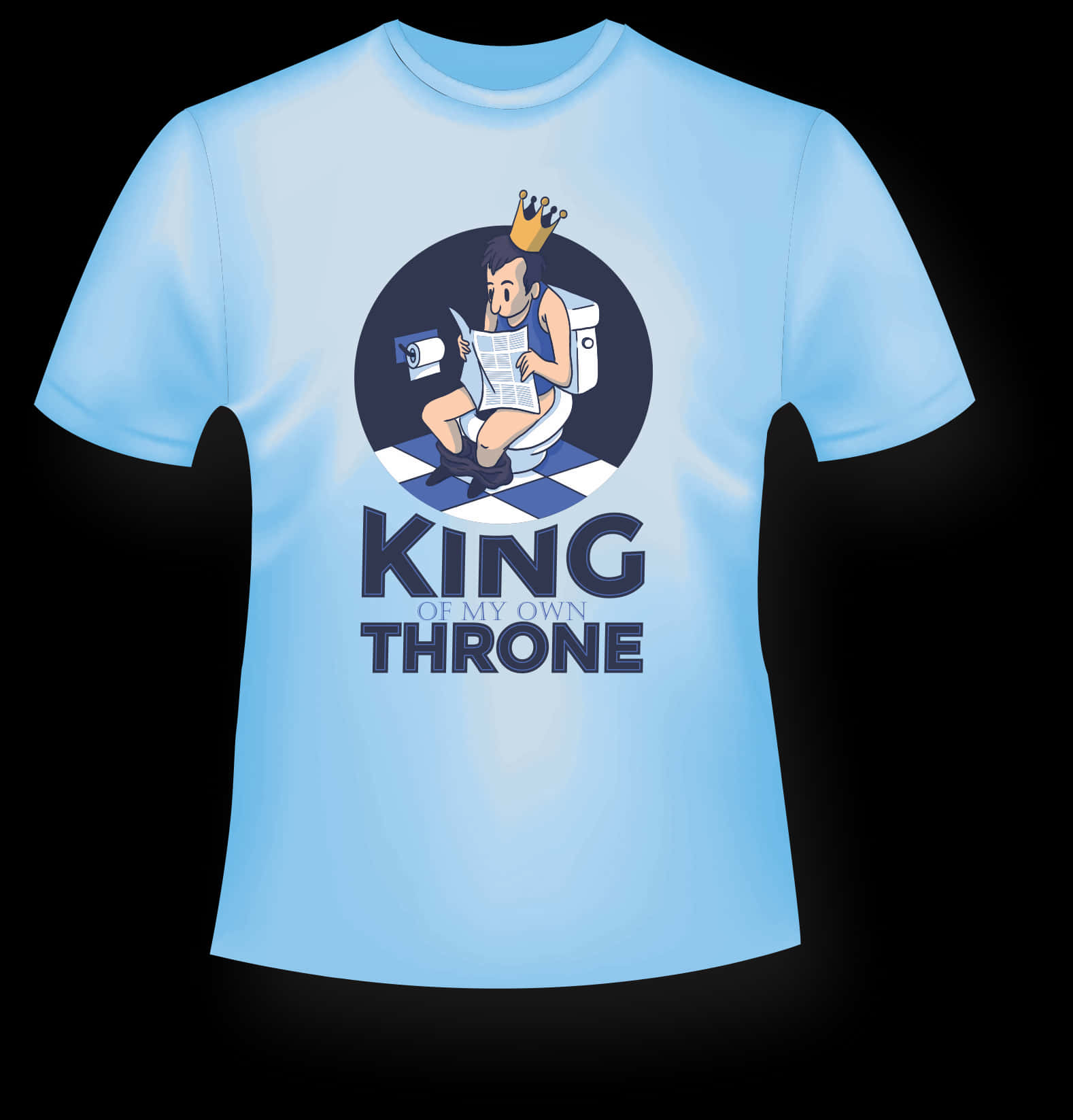 Kingof My Own Throne Tshirt Design PNG image