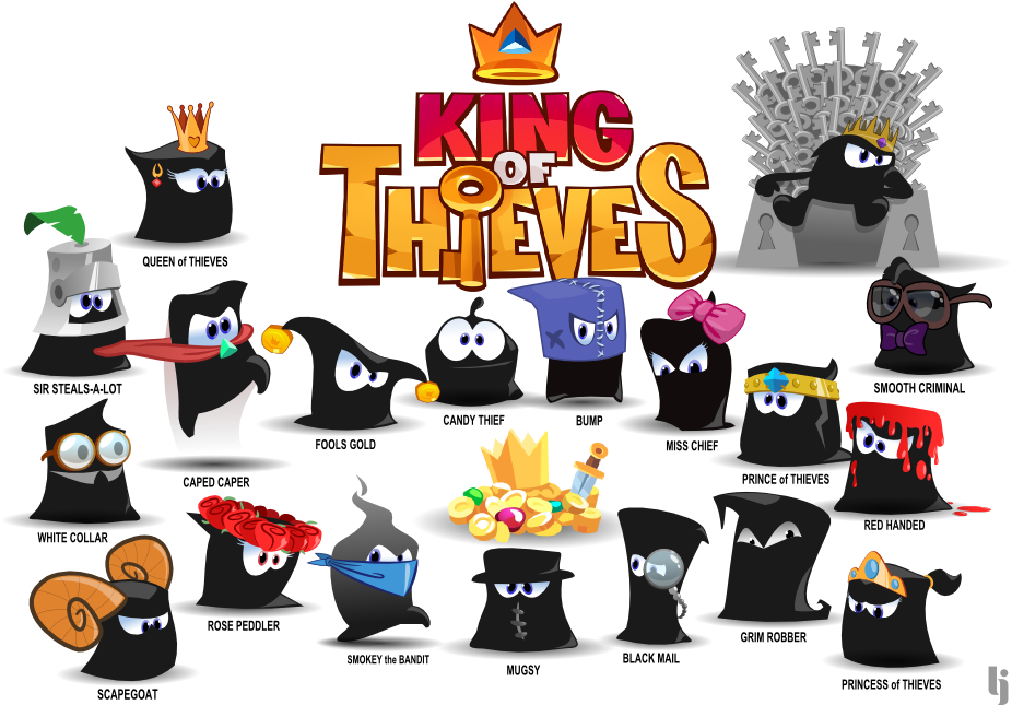 Kingof Thieves Character Collection PNG image