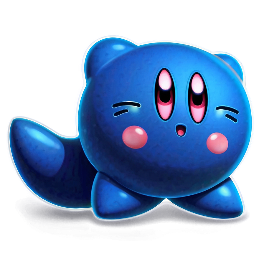 Kirby Blue Png File Download Instantly Kaj65 PNG image