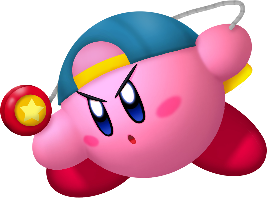 Kirby With Yoyo Cap PNG image