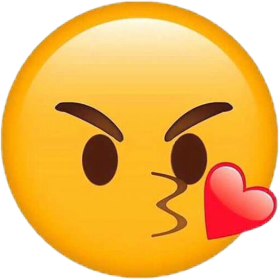 Kissing Face Emojiwith Heart PNG image