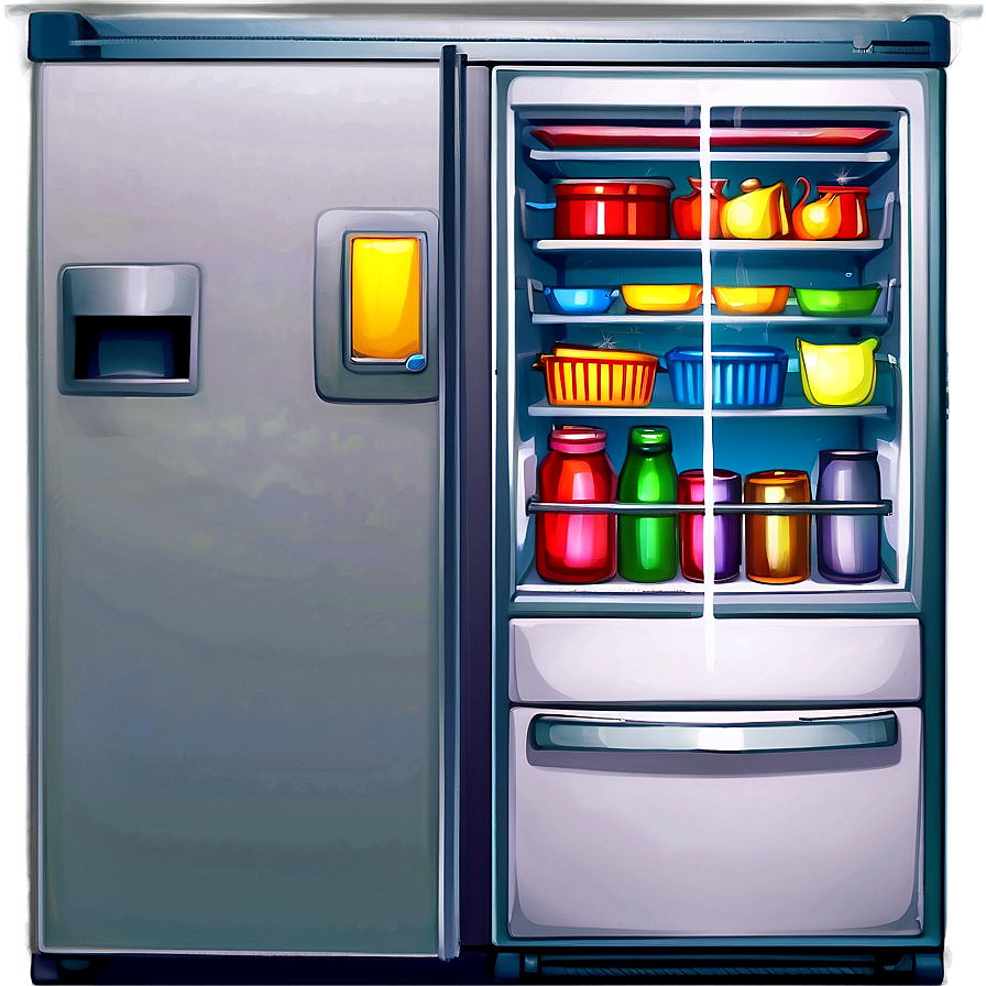 Kitchen Freezer Illustration Png 06212024 PNG image