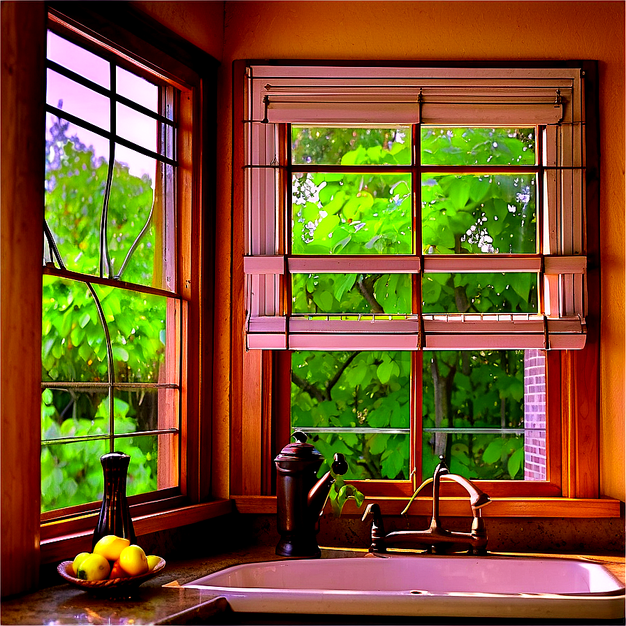 Kitchen Sink Window Treatment Ideas Png Pib48 PNG image