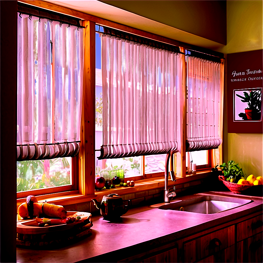 Kitchen Window Treatments Png 05242024 PNG image