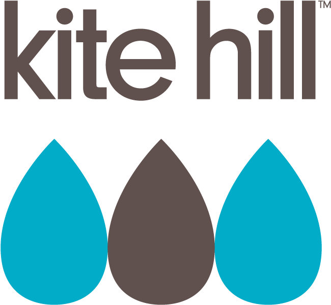 Kite Hill Logo Blue Drops PNG image