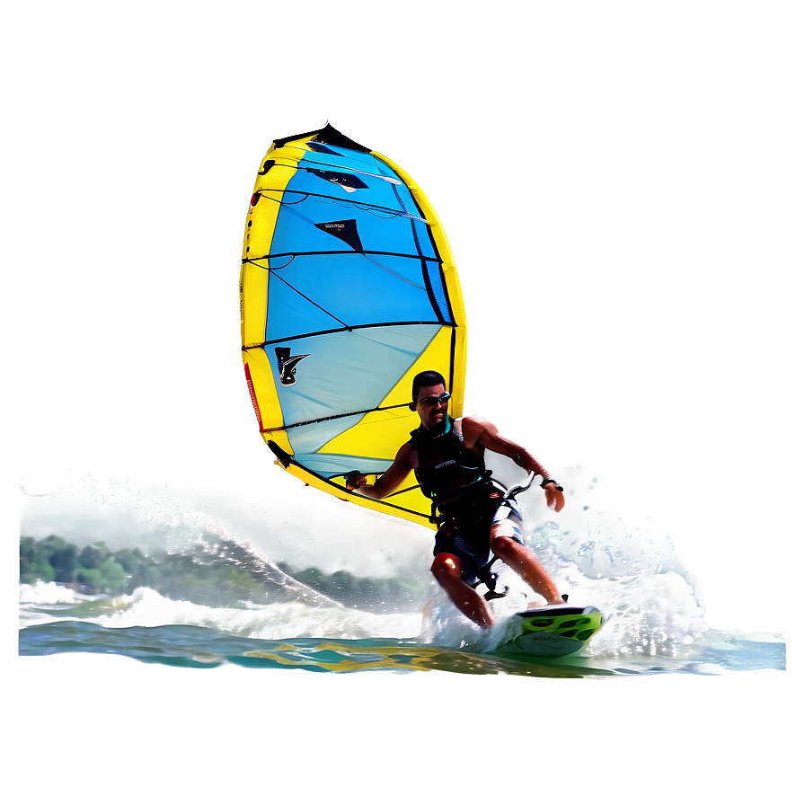 Kite Surfing On Wave Png Stj PNG image