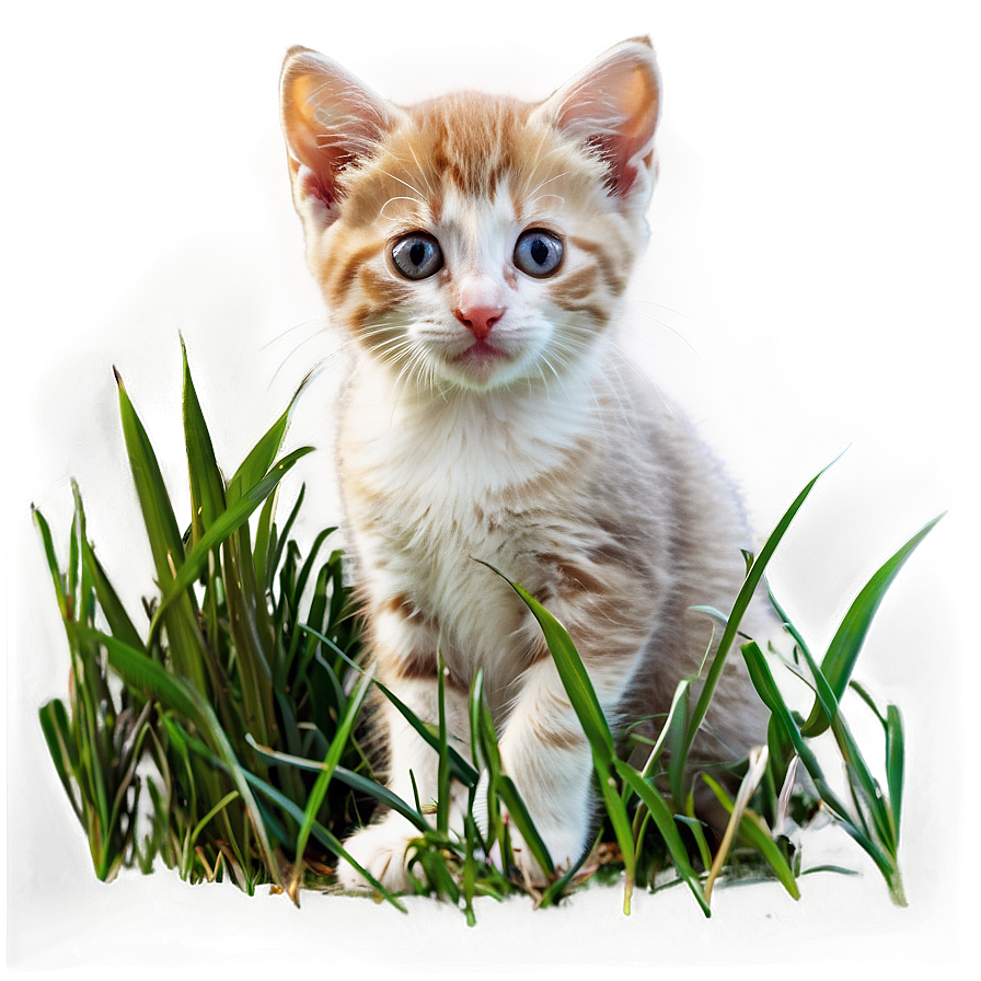 Kitten In Grass Png 48 PNG image