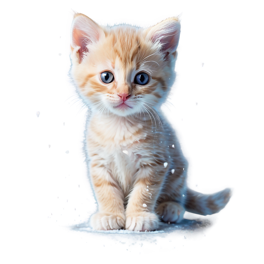 Kitten In The Snow Png Mmg PNG image