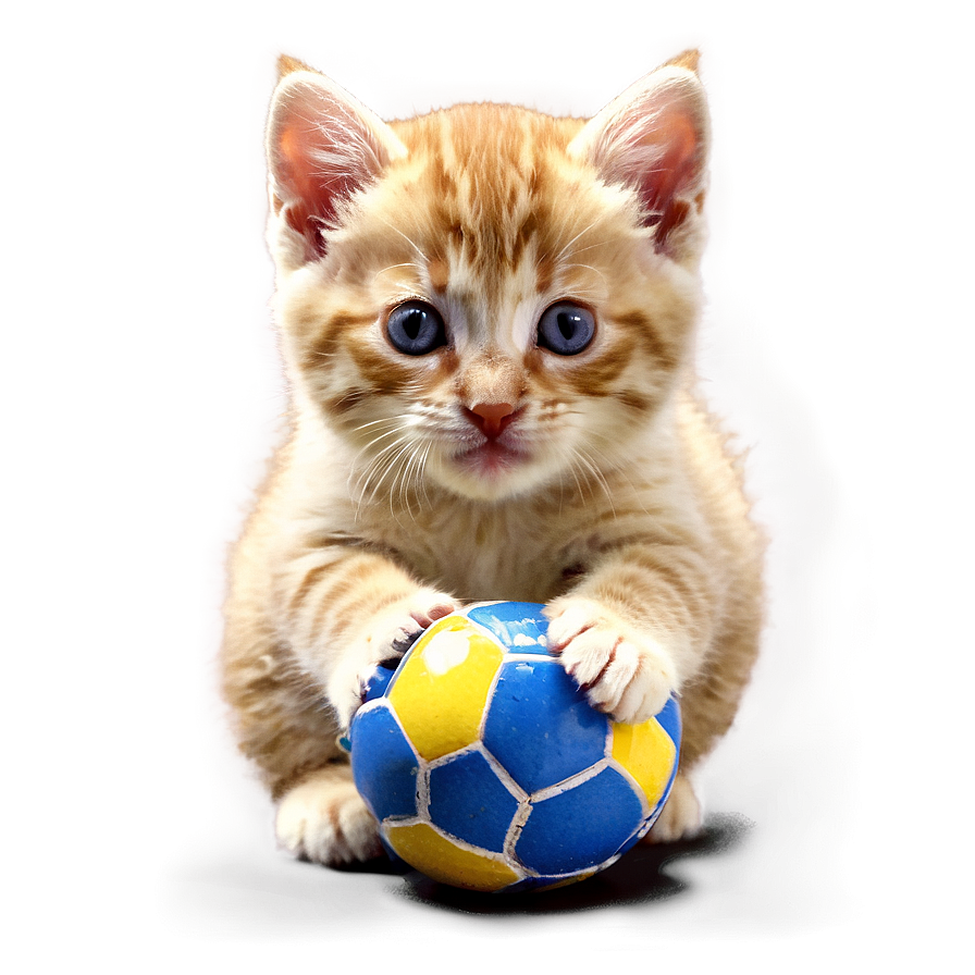 Kitten With Ball Png 25 PNG image