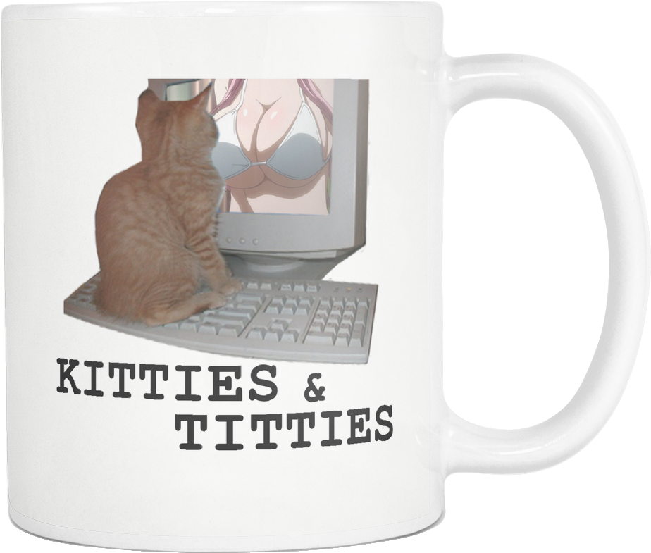 Kittiesand Titties Mug PNG image