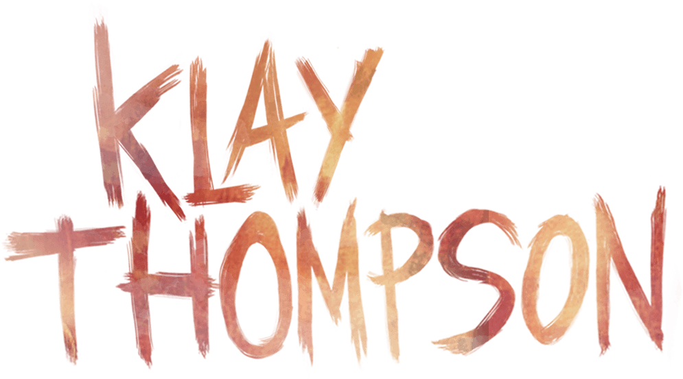 Klay Thompson Text Artwork PNG image