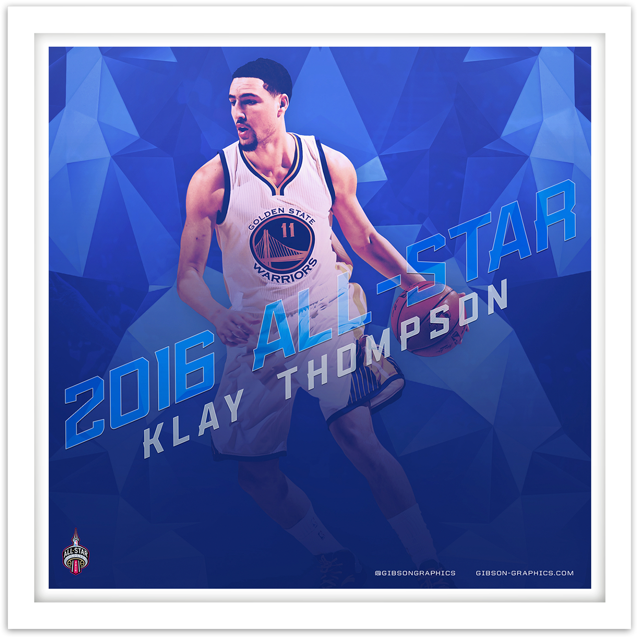 Klay Thompson2016 All Star Artwork PNG image