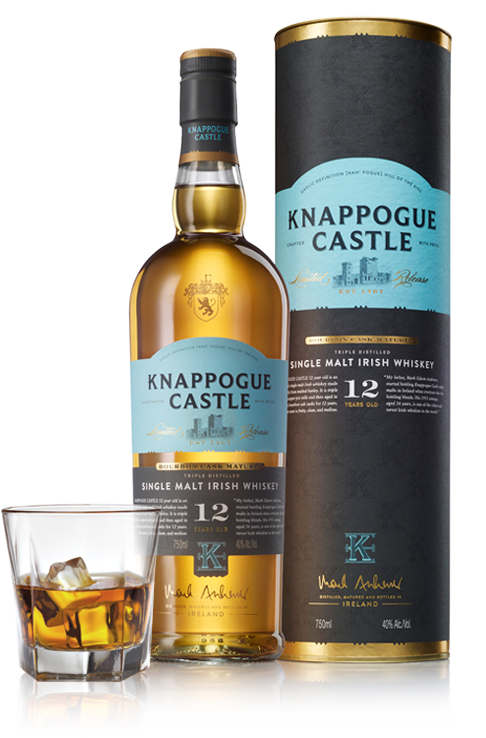 Knappogue Castle12 Year Single Malt Irish Whiskey PNG image